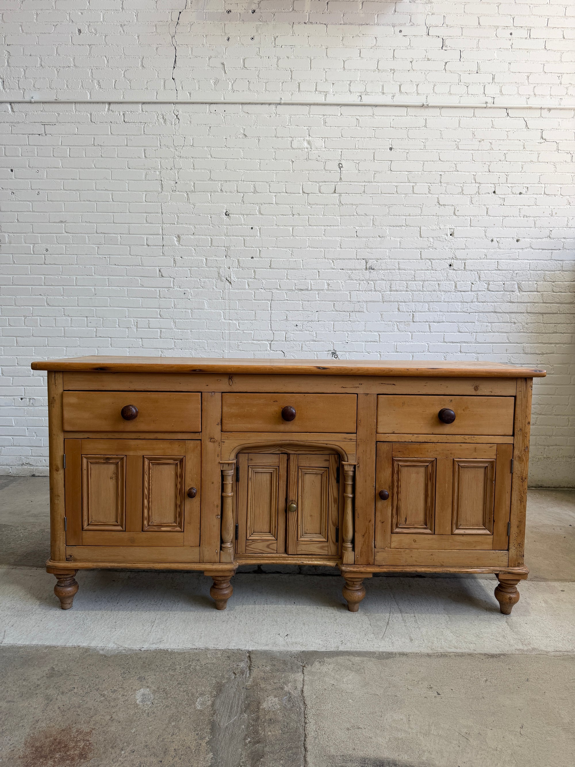Antique Pine English Dresser c. 1890