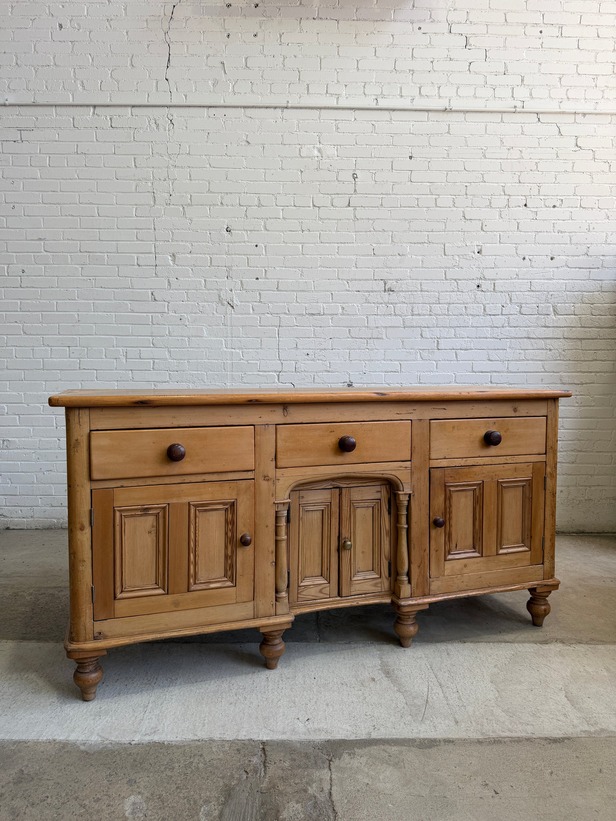 Antique Pine English Dresser c. 1890