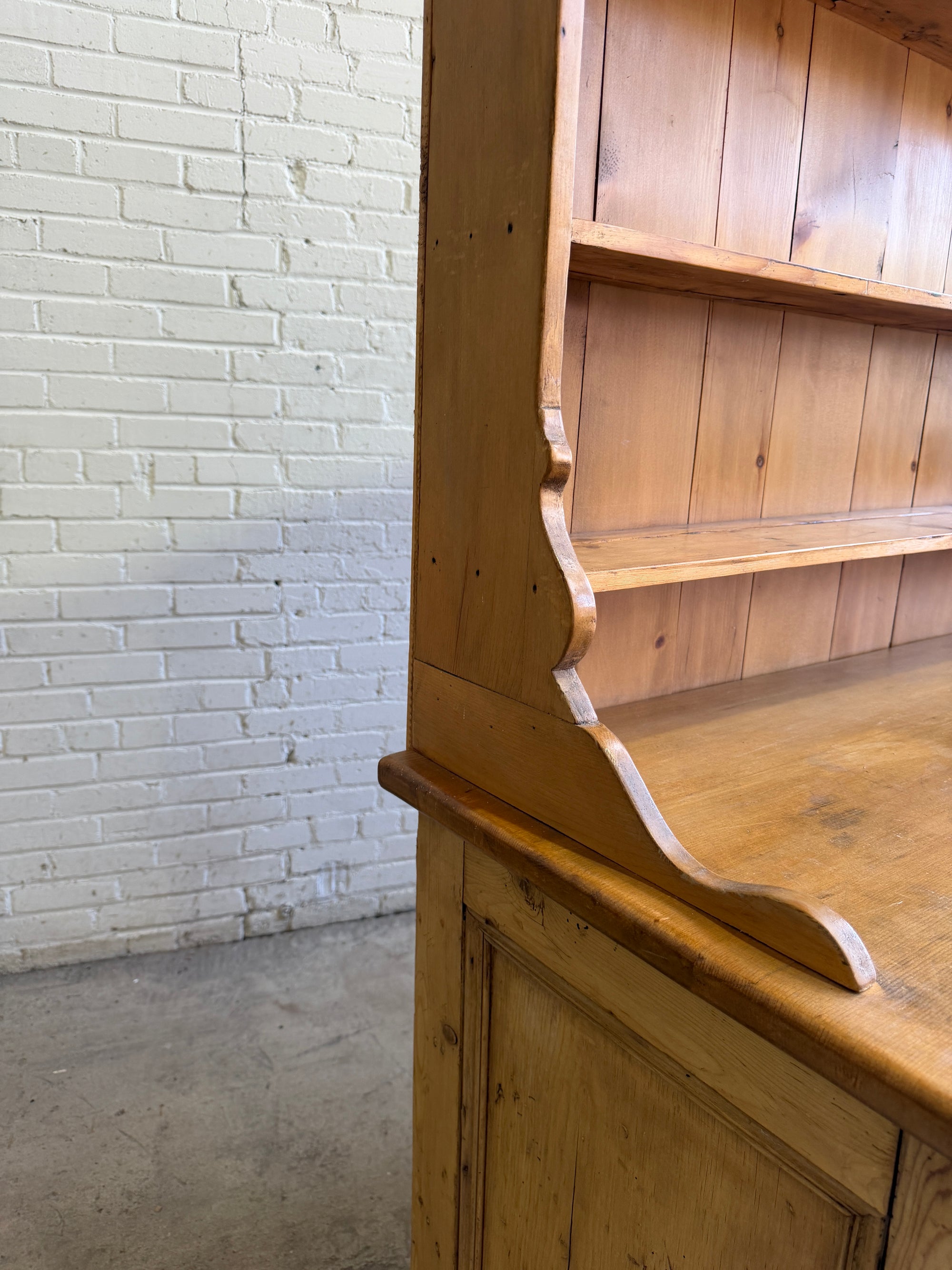 Antique Pine English Dresser c. 1890