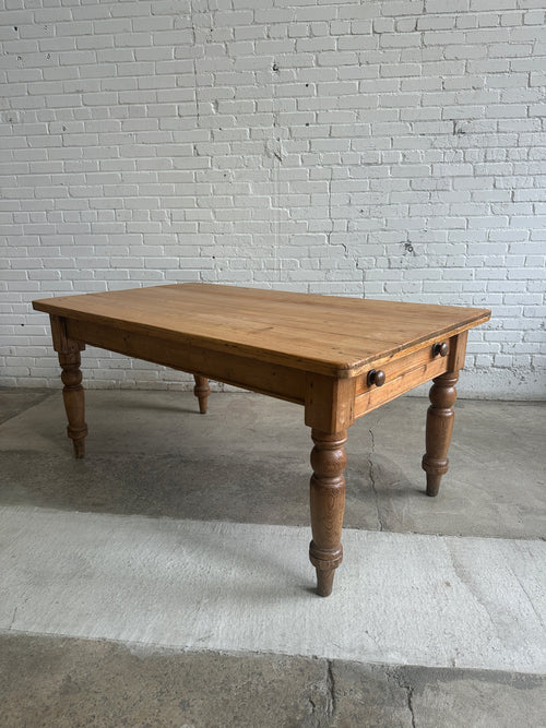 An Antique Pine English Farm Table c. 1880