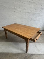 An Antique Pine English Farm Table c. 1880