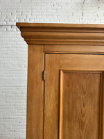 Antique Pine Four Door English Cupboard or Larder, c. 1880
