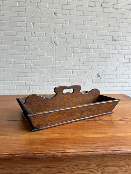 A Victorian Oak Cutlery Tray c. 1840