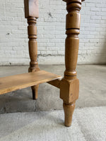 An English Antique Pine Side Table with Shelf c. 1890