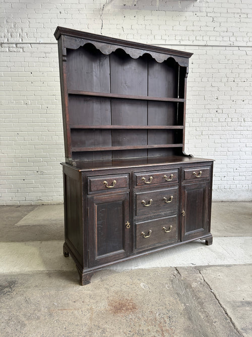 Antique Oak English Kitchen Dresser c. 1870