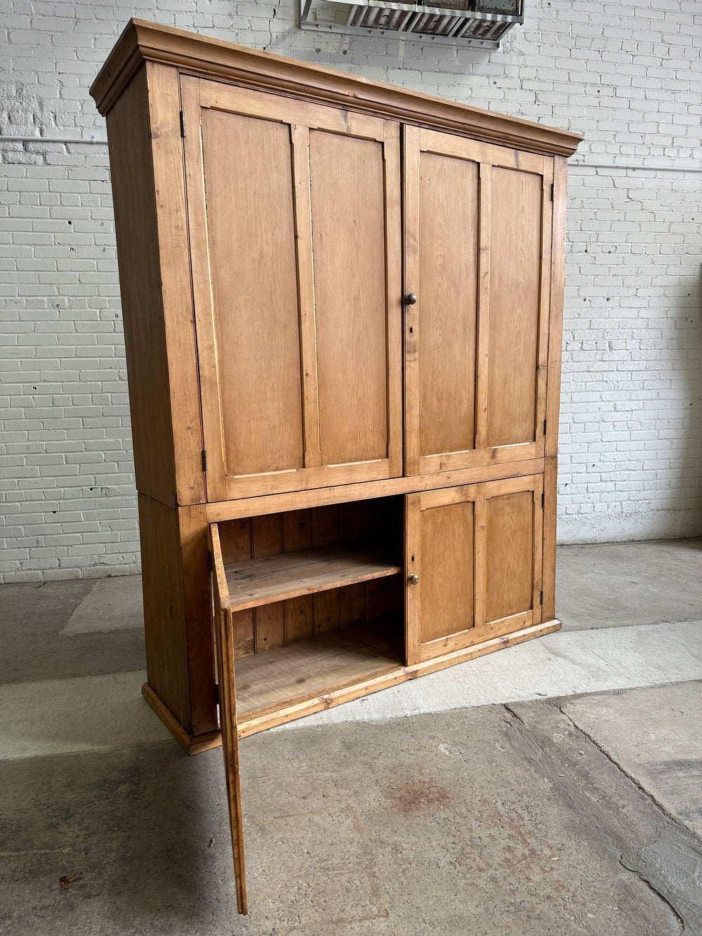 An Extra Large Antique English Housekeeper's Cupboard, c. 1870
