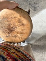 Antique English Elm and Sycamore Round Stool c. 1880