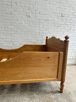 Antique Pine Sleigh Bed c. 1880