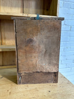 Antique Oak Hall Mirror with Box c. 1900