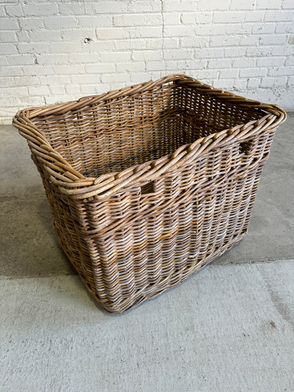 A Large Antique Wicker Mill Basket c. 1910