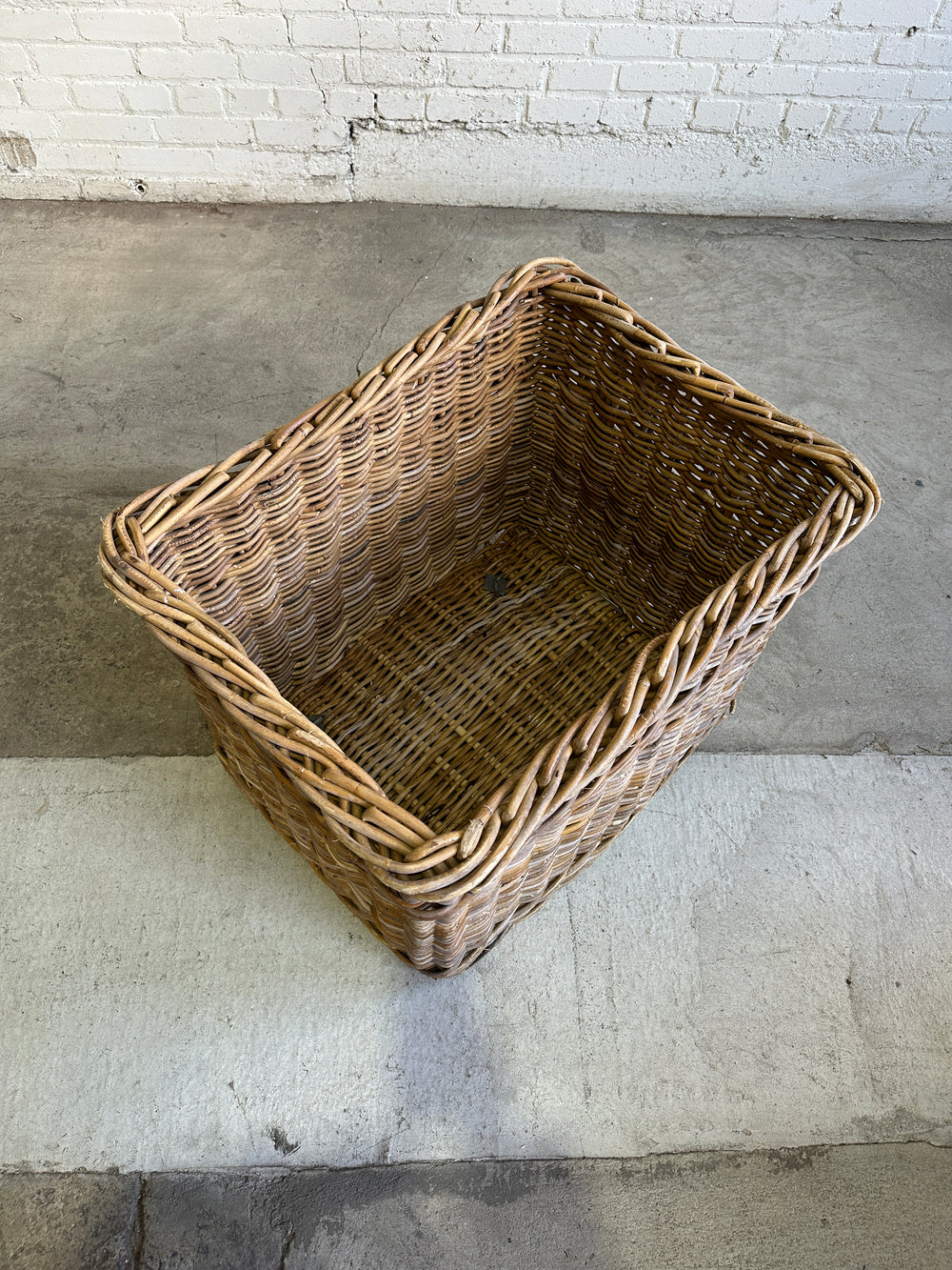 A Large Antique Wicker Mill Basket c. 1910