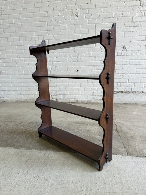 Antique English Oak Shelf c. 1900