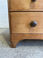 Antique Pine Chest of Drawers with Dark Knobs c. 1840