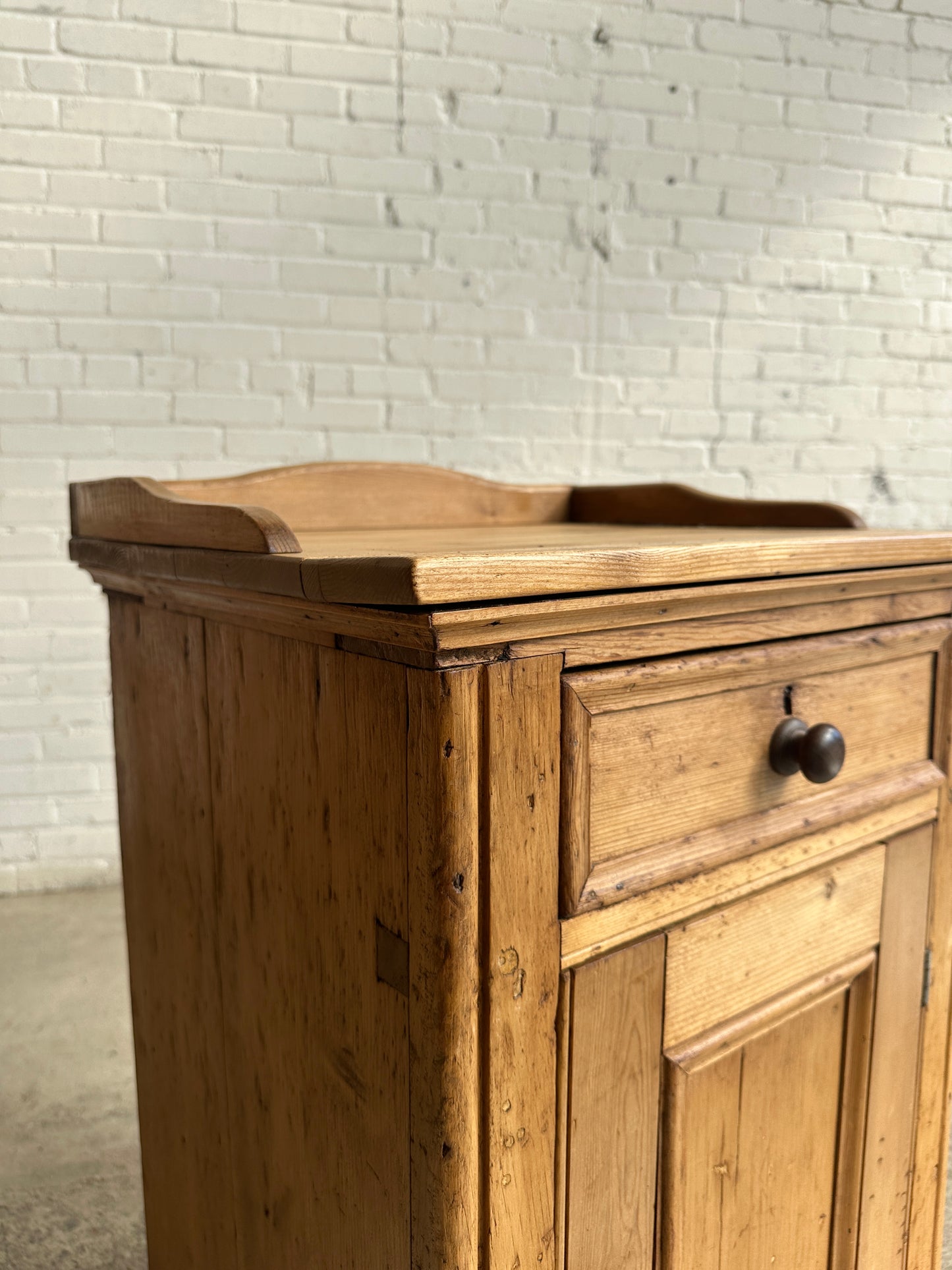 A Large Antique Pine Side Cabinet, c. 1880