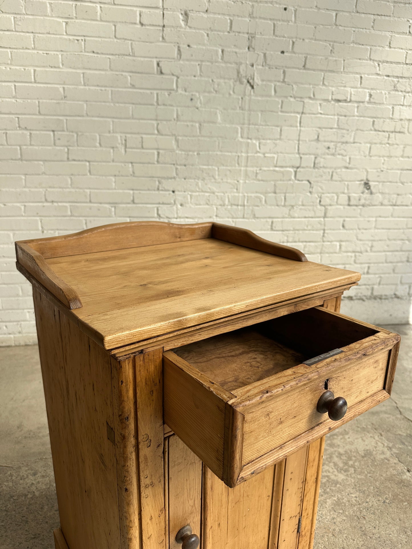 A Large Antique Pine Side Cabinet, c. 1880