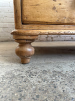 Antique Pine and Sycamore English Sideboard c. 1875