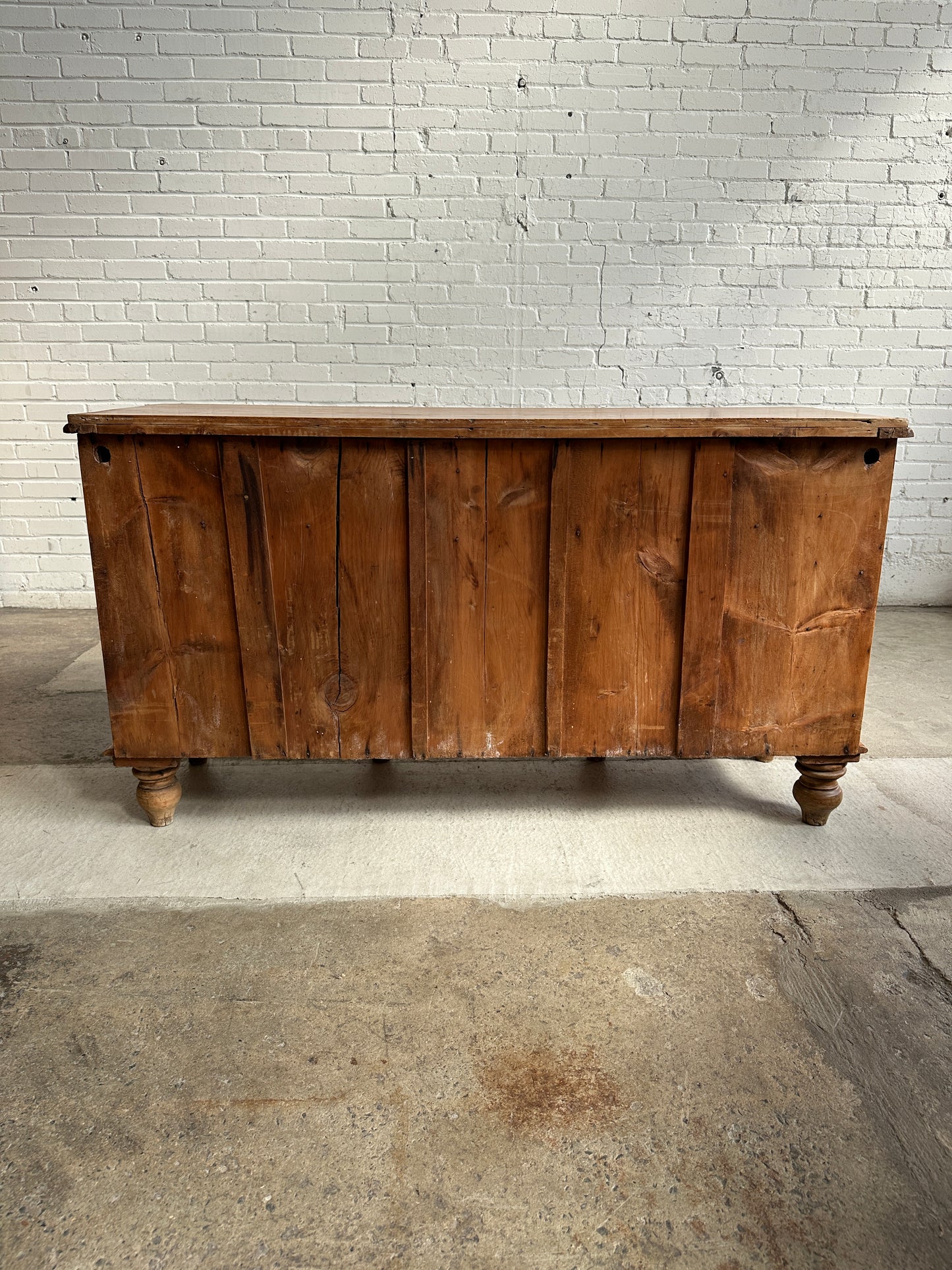 An Antique Pine English Sideboard, c. 1870