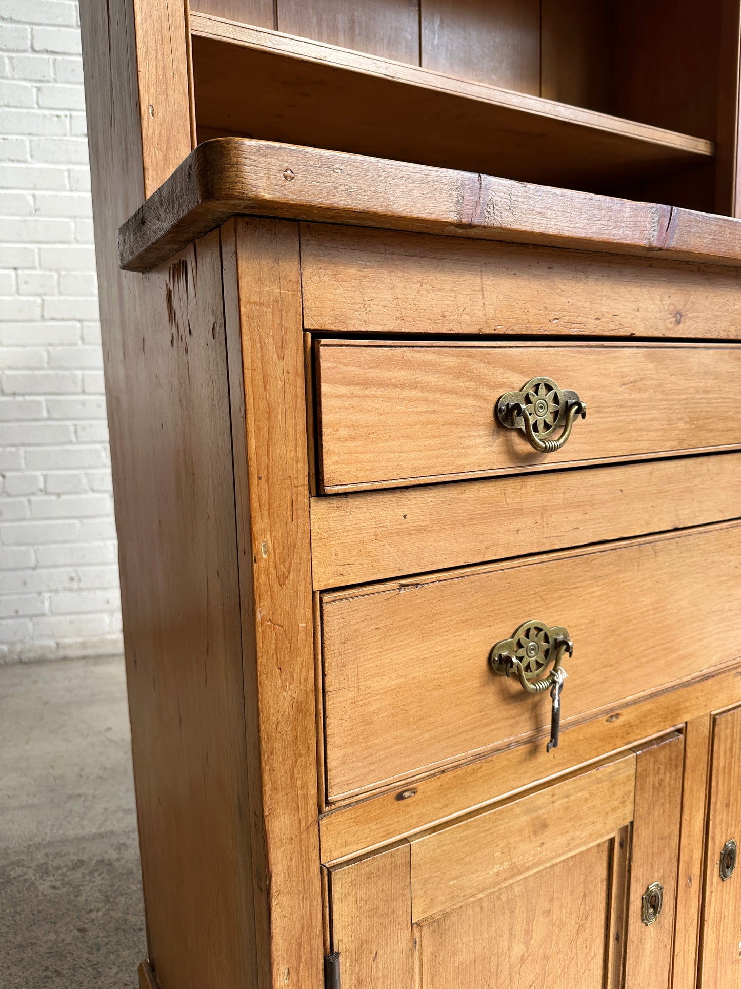 A Tall Narrow Pine English Dresser, c. 1900