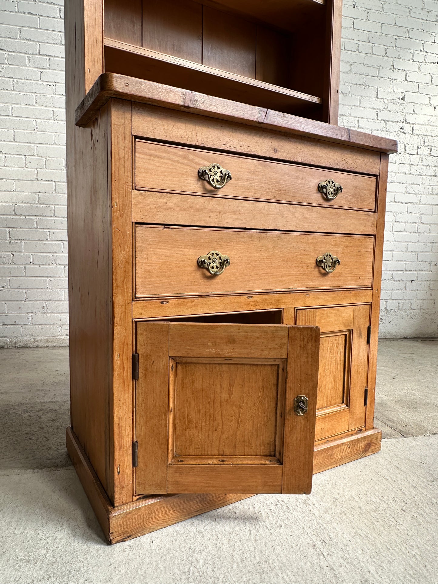 A Tall Narrow Pine English Dresser, c. 1900