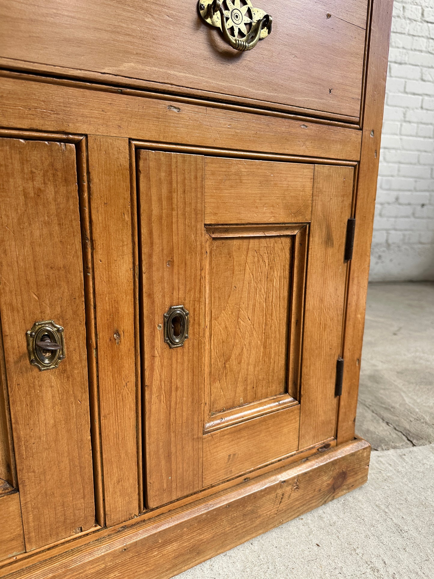 A Tall Narrow Pine English Dresser, c. 1900