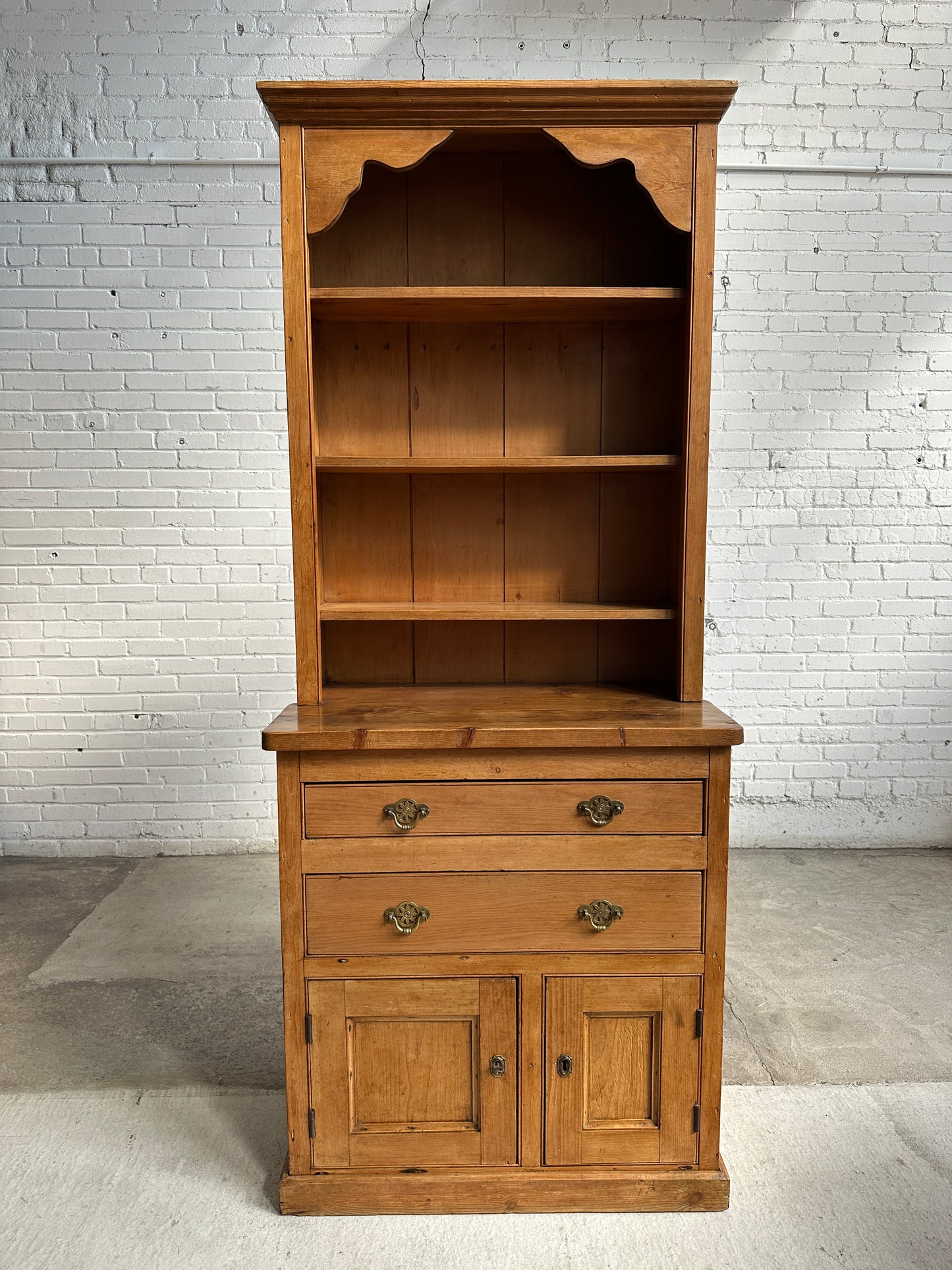 A Tall Narrow Pine English Dresser, c. 1900
