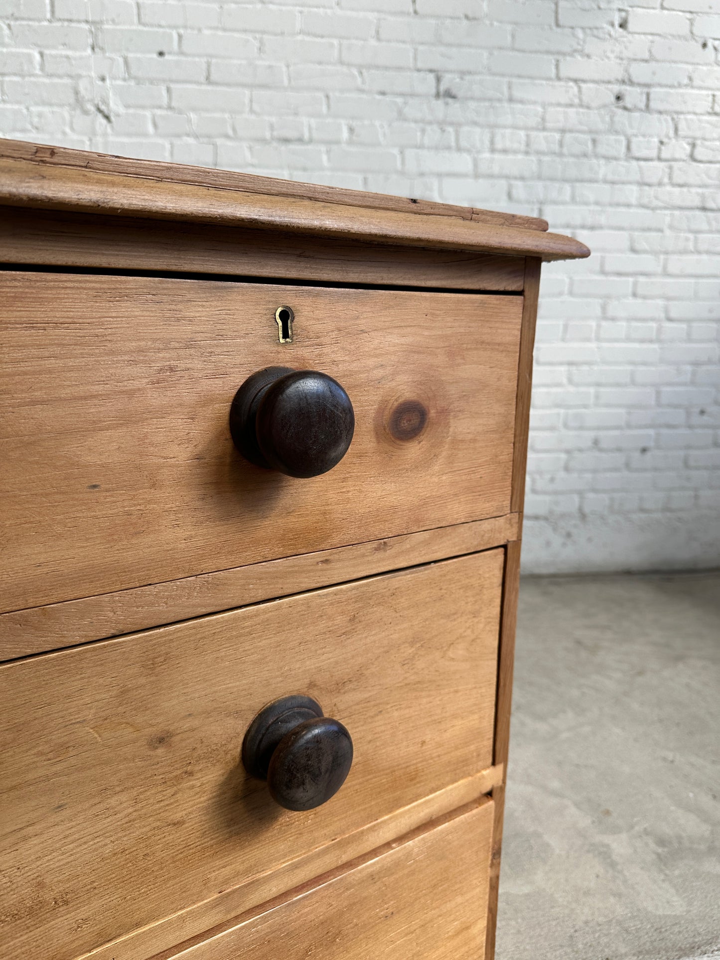 Antique Pine English Chest of Drawers c. 1880