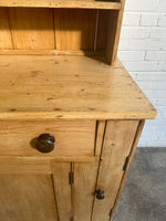 Large Antique Pine English Kitchen Dresser c. 1890