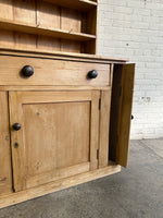 Large Antique Pine English Kitchen Dresser c. 1890
