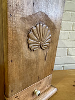 Antique English Hand-Carved Candlebox, c. 1890