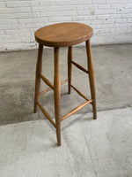Extra tall antique English stool c. 1910
