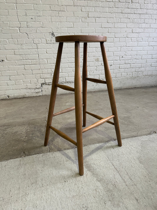 Extra tall antique English stool c. 1910