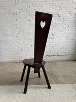 An Antique Welsh Oak Spinning Chair, c. 1890