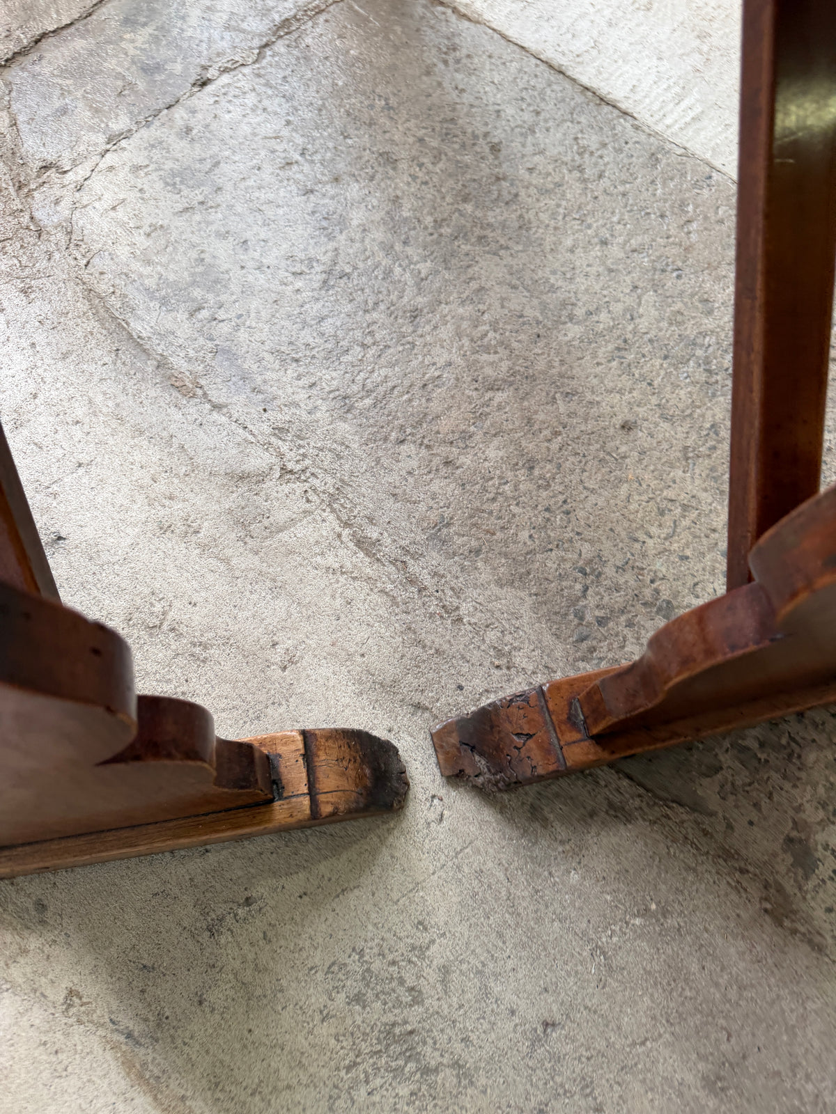 A 19th Century Pair of Oak and Fruitwood Dining Benches
