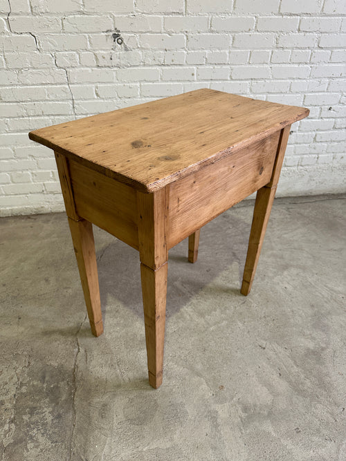 Antique Pine English Side Table, c. 1880