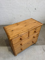 A Classic Antique Pine English Chest of Drawers, c. 1880