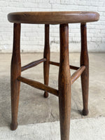 A Pair of Antique Elm English Stools, c. 1880