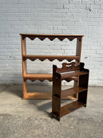 Antique Oak English Wall Shelf c. 1900