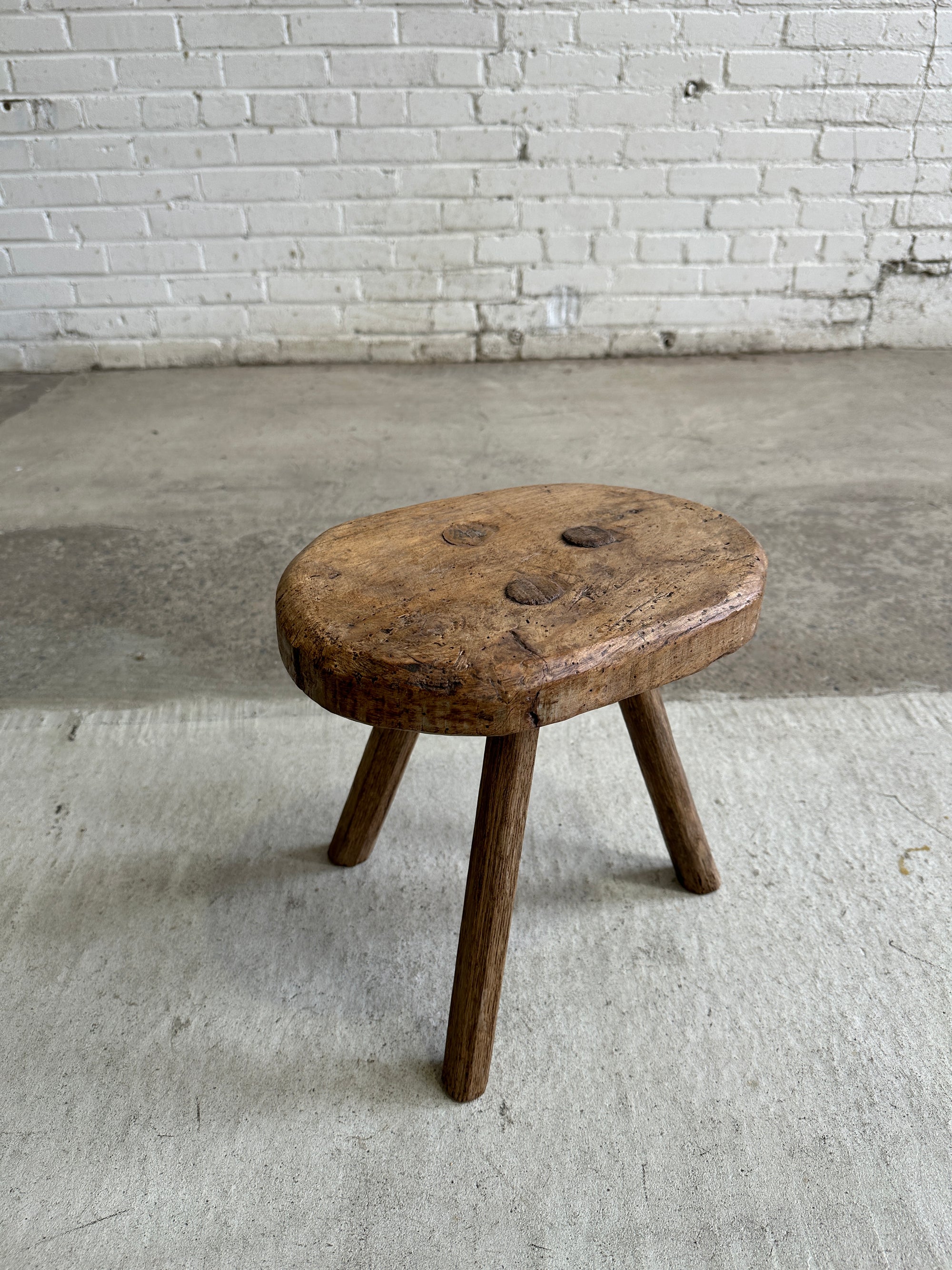 Antique French Milking Stool, c. 1900