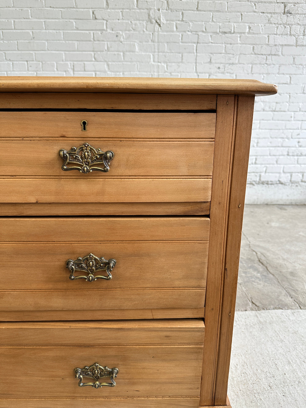 Antique English Walnut Chest of Drawers c. 1900