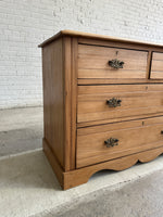 Antique English Walnut Chest of Drawers c. 1900