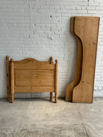 **Sold** Antique Pine Sleigh Bed c. 1910