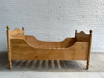 **Sold** Antique Pine Sleigh Bed c. 1910