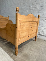 **Sold** Antique Pine Sleigh Bed c. 1910