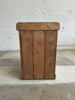 Antique Pine Chest of Drawers or Night Stand with Brass Handles c. 1900