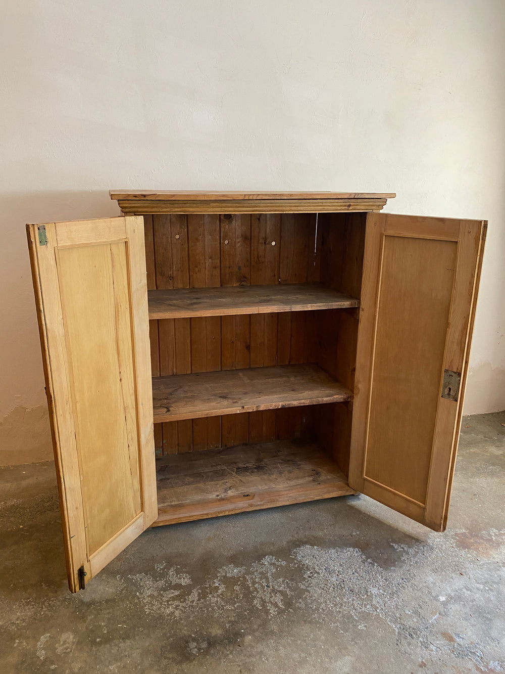 Antique Pine English Cupboard c. 1880