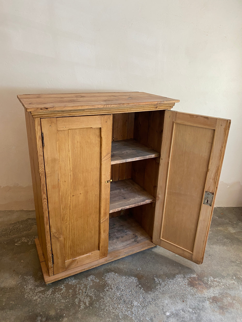 Antique Pine English Cupboard c. 1880