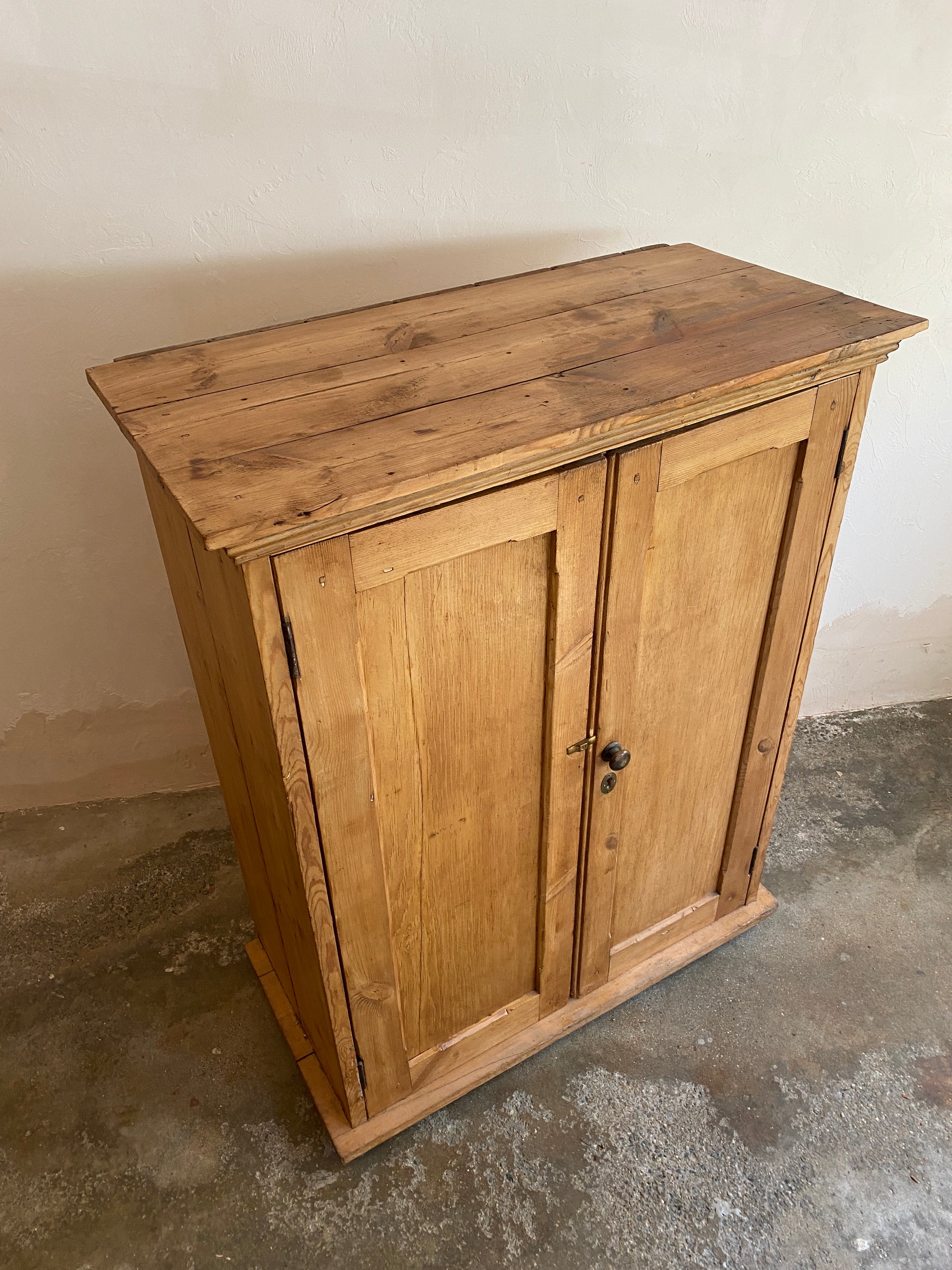 Antique Pine English Cupboard c. 1880