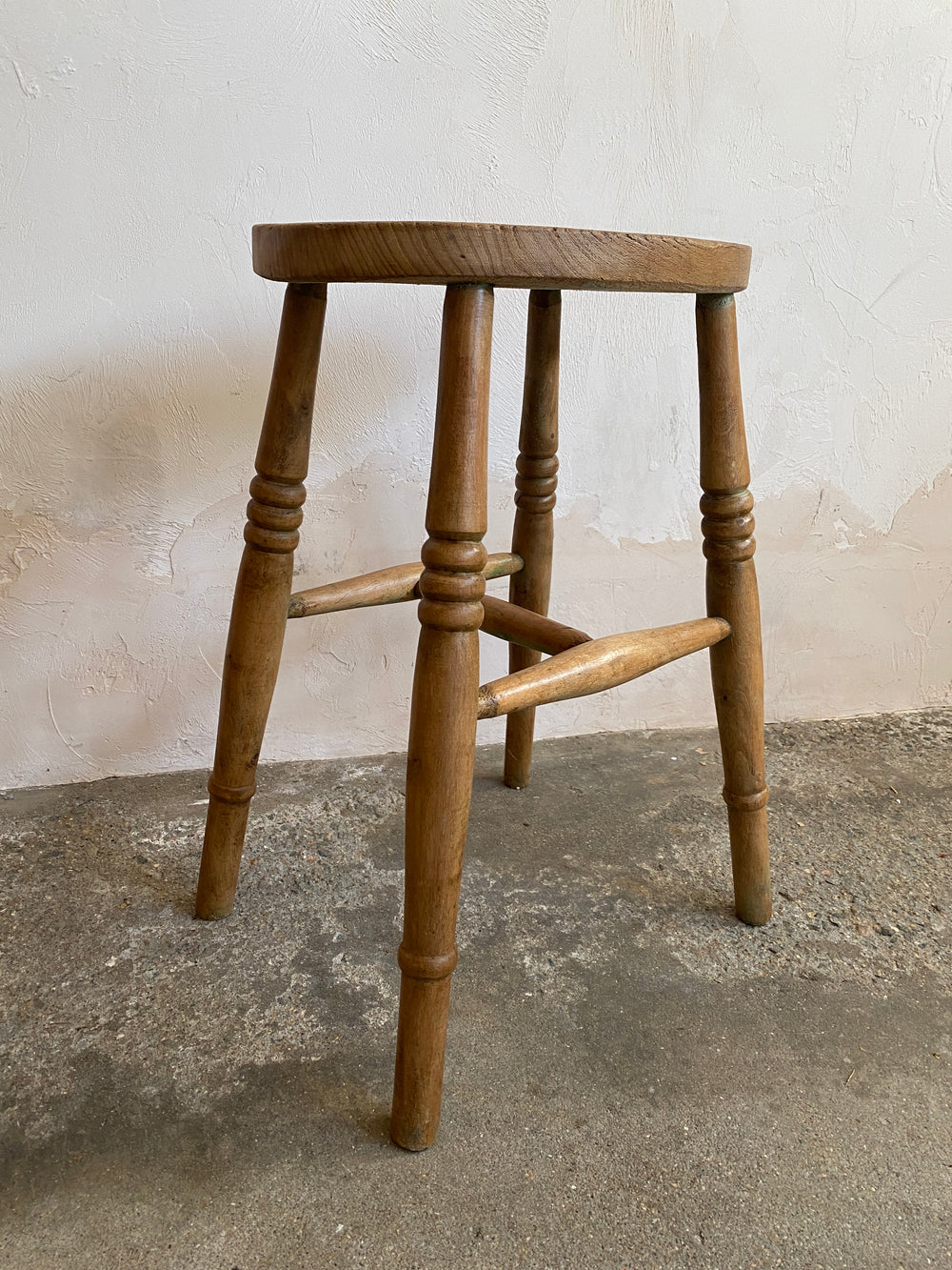 Antique English Oval Stool c. 1880