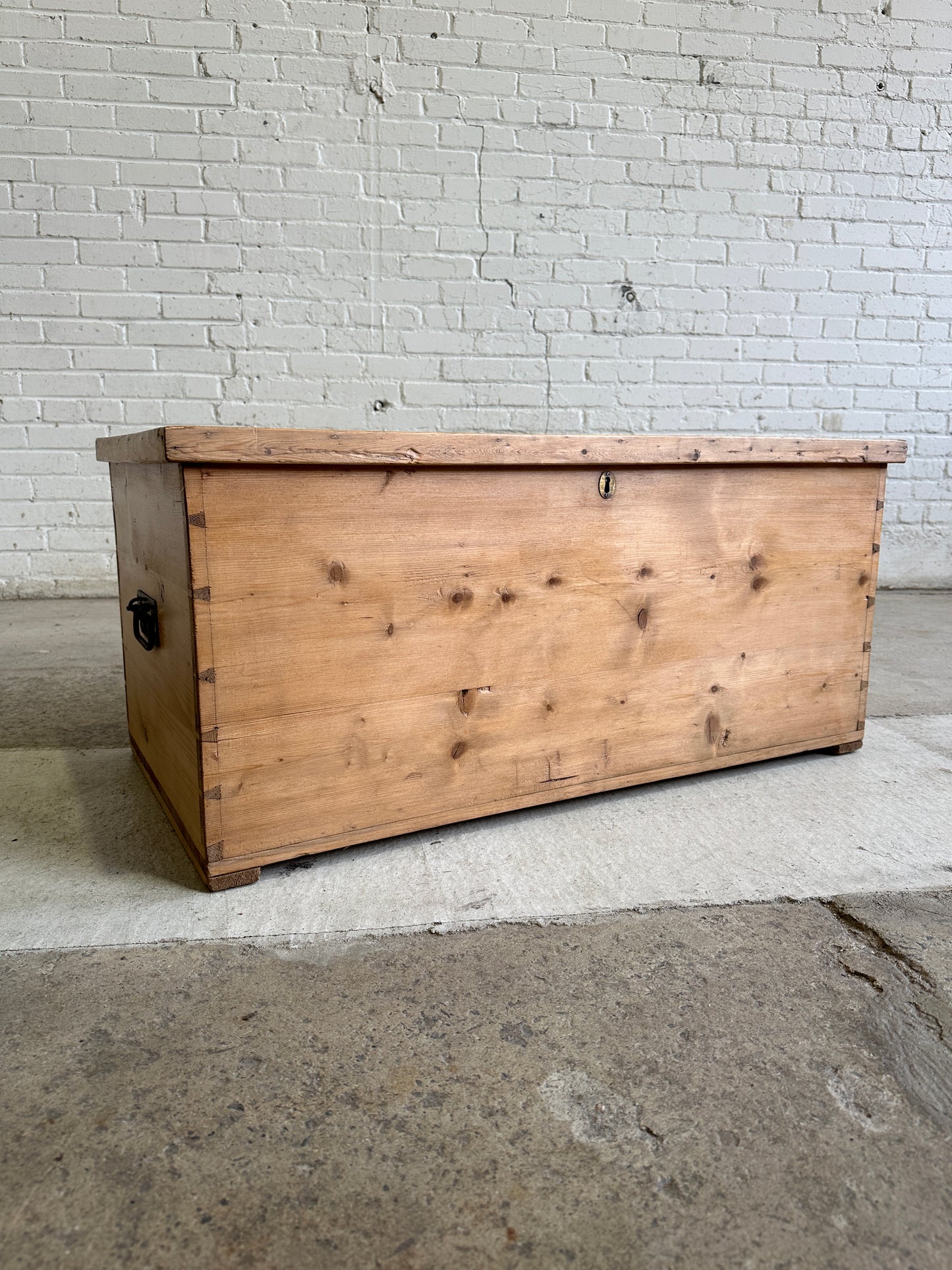 A Pair of English Antique Pine Boxes, c. 1890