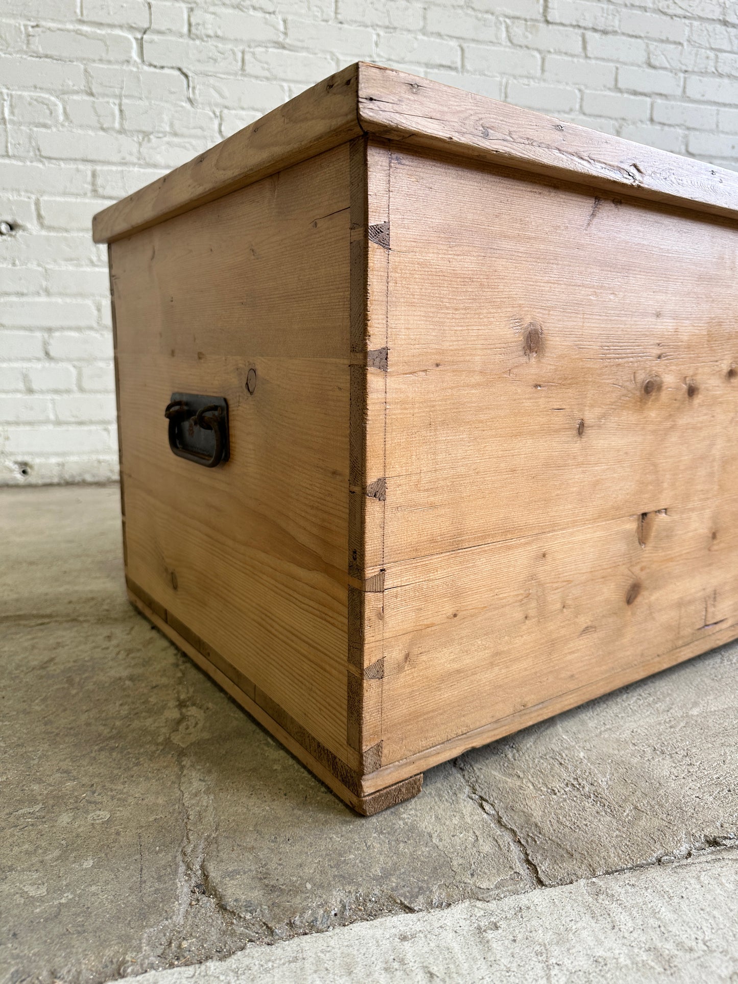 A Pair of English Antique Pine Boxes, c. 1890